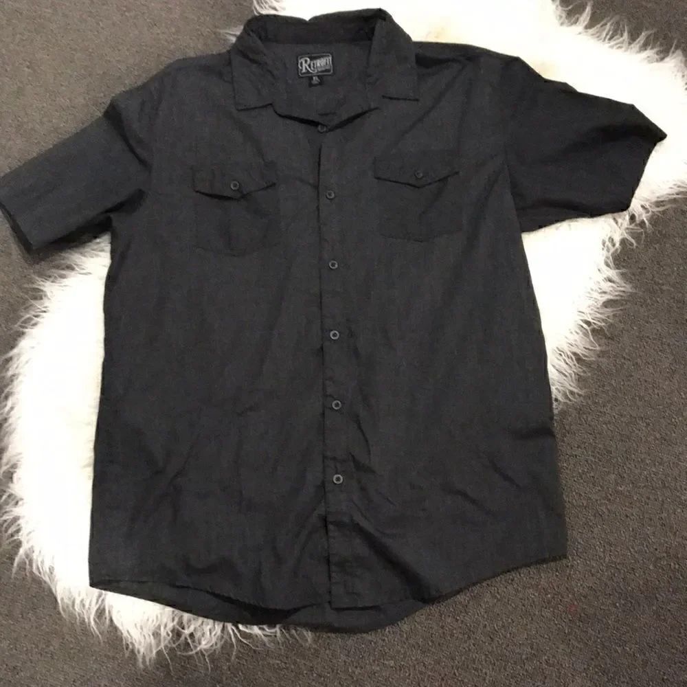 Retrofit Brand Button Down Shirt